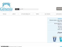 Tablet Screenshot of libreriagenesis.net